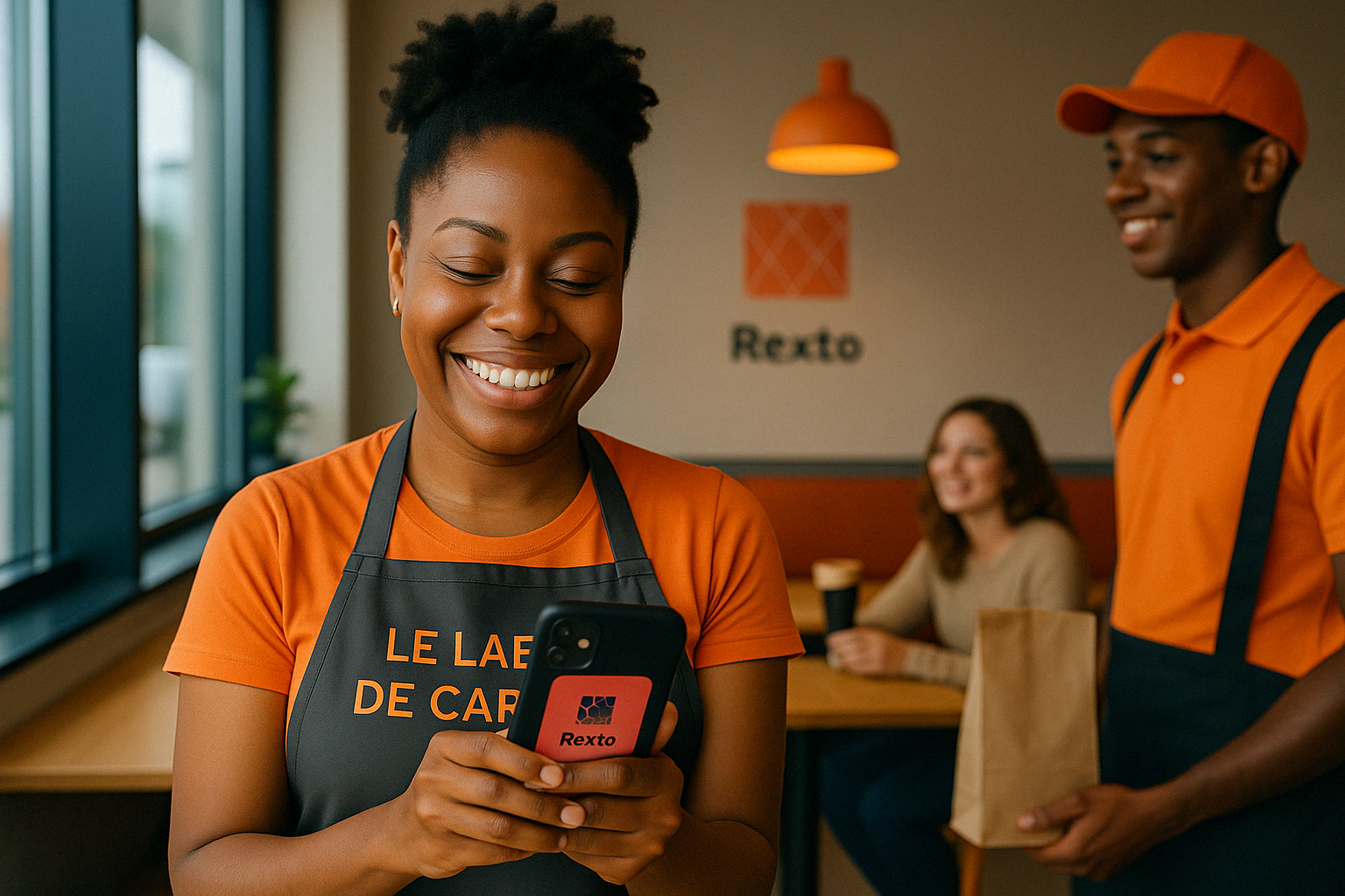 Restaurateur utilisant REXTO