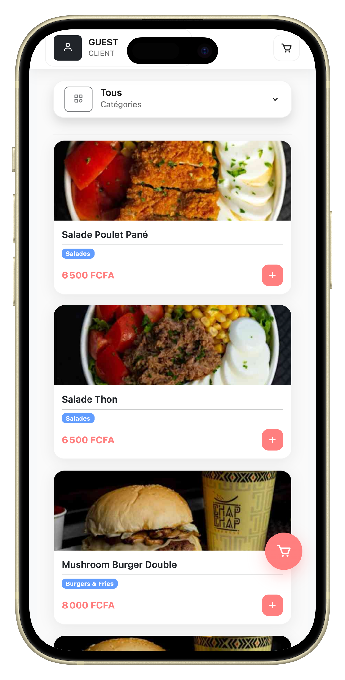 Application REXTO sur smartphone